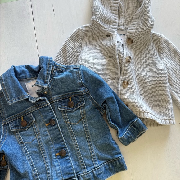Old Navy Kids Denim and Knit Jacket Set - Picture 1 of 1